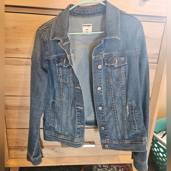 Old Navy Blue Jean Jacket Classic Denim Style - Picture 1 of 2